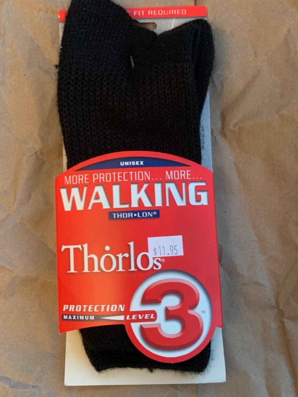 Thorlos unisex walking socks level 3.  Crew Medium.